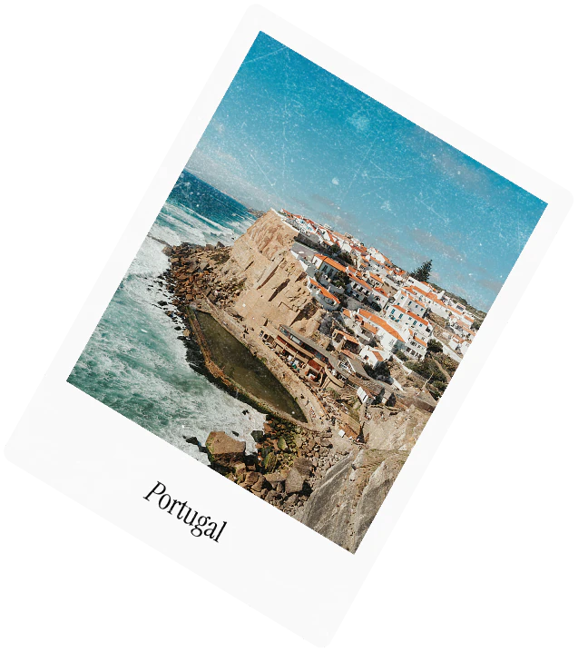 A polaroid captioned Portugal